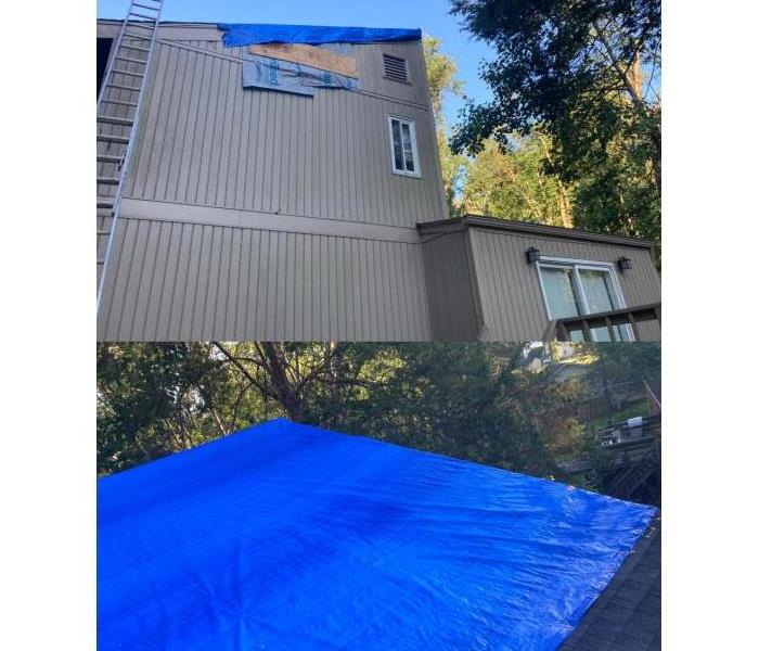 After - Roof Tarp
